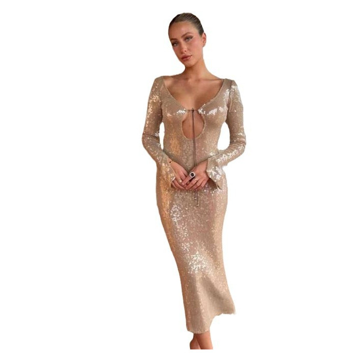 Elegant Party Dress Midi-length Skirt Sexy | Anvare