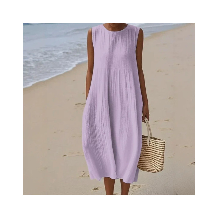 Sleeveless Casual Printed Elegant Dress | Anvare