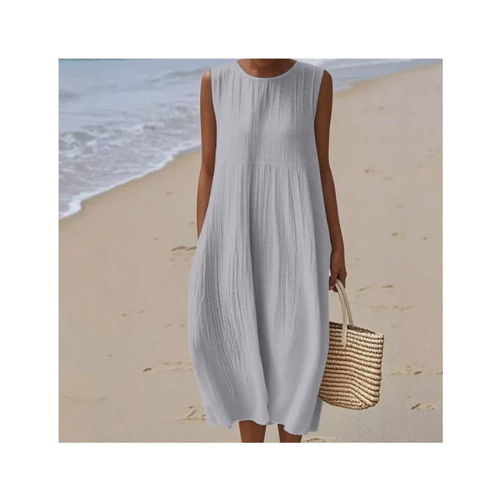 Sleeveless Casual Printed Elegant Dress | Anvare