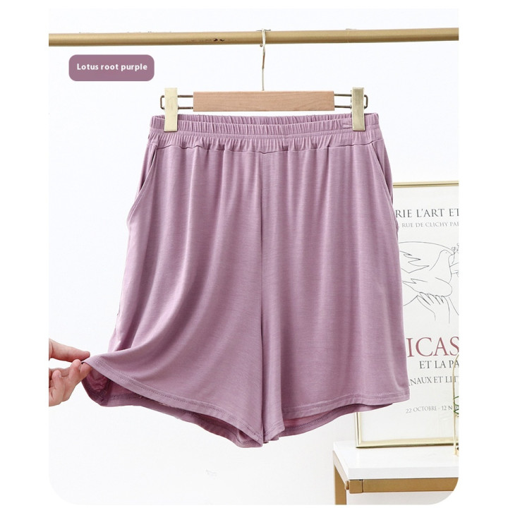 Thin Home Loose Short Pyjama Trousers Outer Wear | Anvare