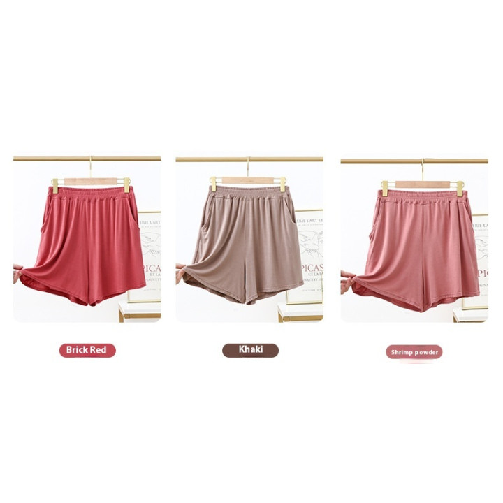Thin Home Loose Short Pyjama Trousers Outer Wear | Anvare