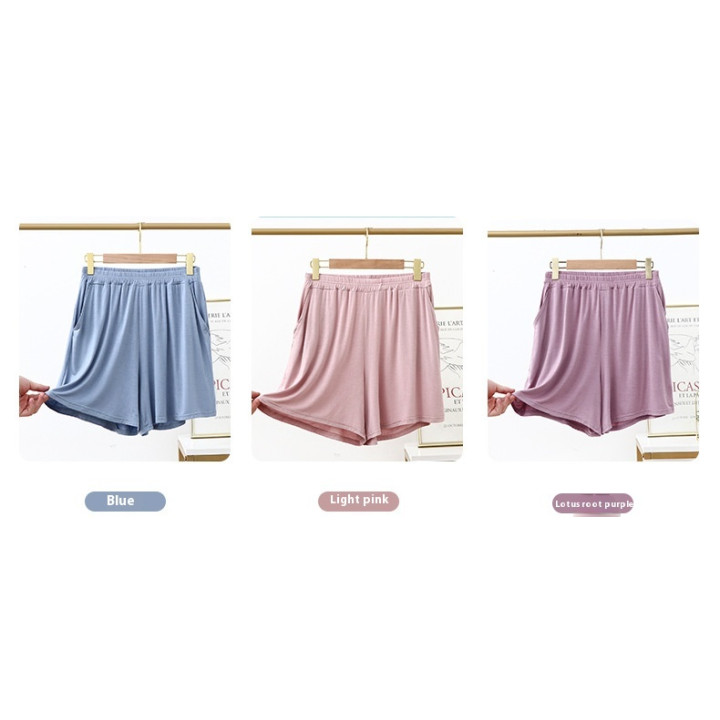 Thin Home Loose Short Pyjama Trousers Outer Wear | Anvare