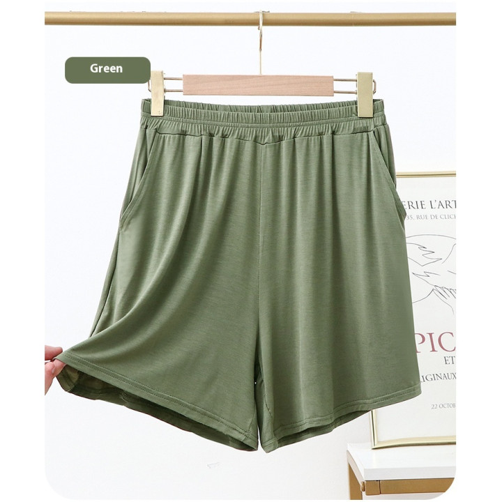 Thin Home Loose Short Pyjama Trousers Outer Wear | Anvare