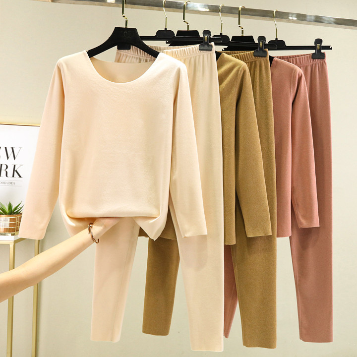 Elegant Solid-color Top And Pants Two-piece Set | Anvare