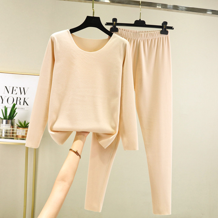 Elegant Solid-color Top And Pants Two-piece Set | Anvare