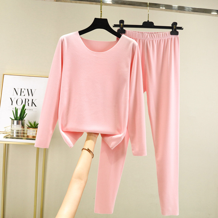 Elegant Solid-color Top And Pants Two-piece Set | Anvare