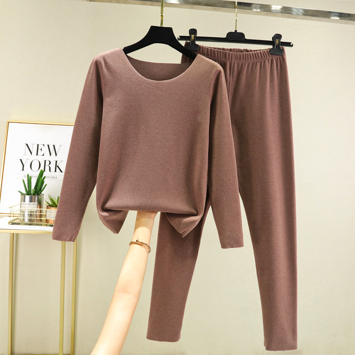 Elegant Solid-color Top And Pants Two-piece Set | Anvare