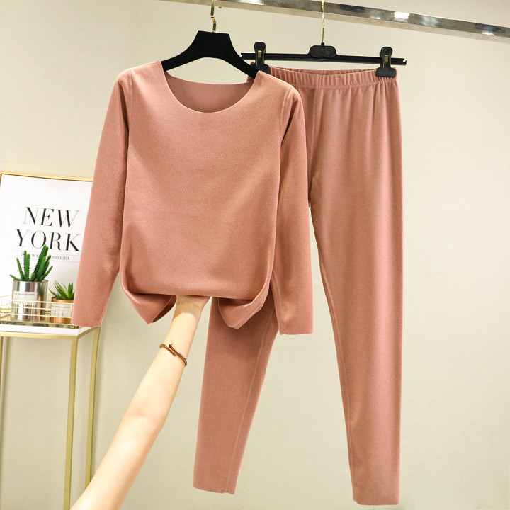 Elegant Solid-color Top And Pants Two-piece Set | Anvare