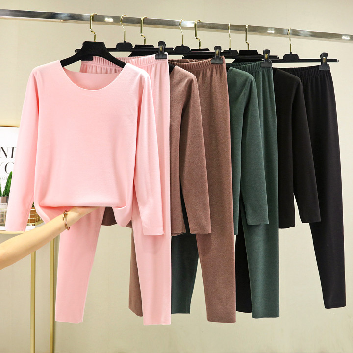 Elegant Solid-color Top And Pants Two-piece Set | Anvare