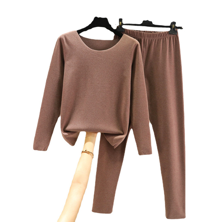 Elegant Solid-color Top And Pants Two-piece Set | Anvare