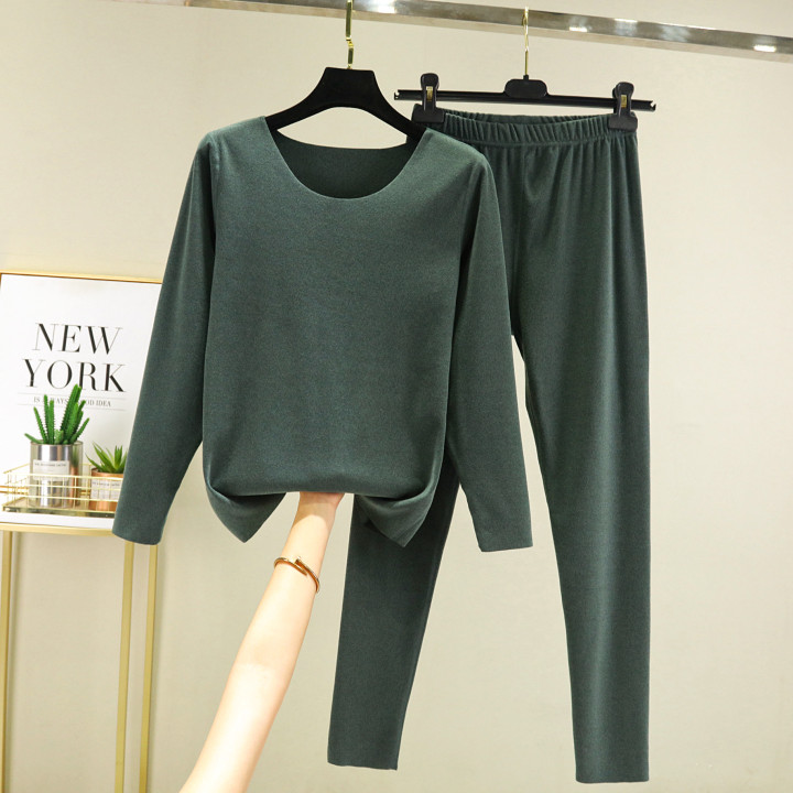 Elegant Solid-color Top And Pants Two-piece Set | Anvare