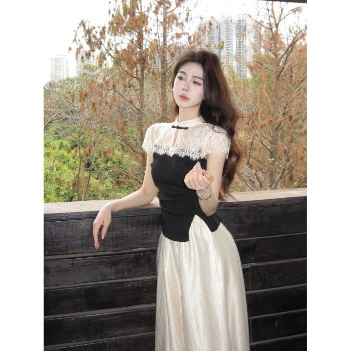 New Short-sleeve Top And Casual A-line Skirt Set | Anvare