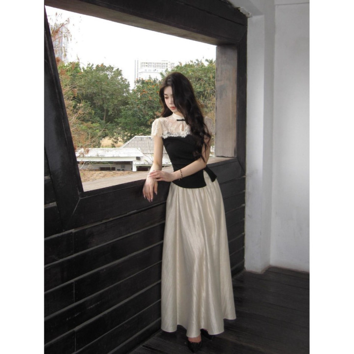 New Short-sleeve Top And Casual A-line Skirt Set | Anvare