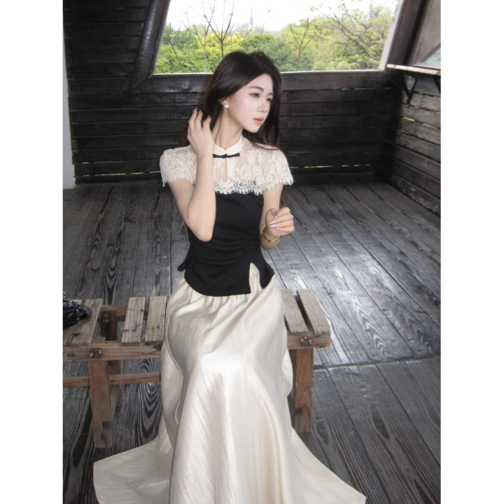 New Short-sleeve Top And Casual A-line Skirt Set | Anvare