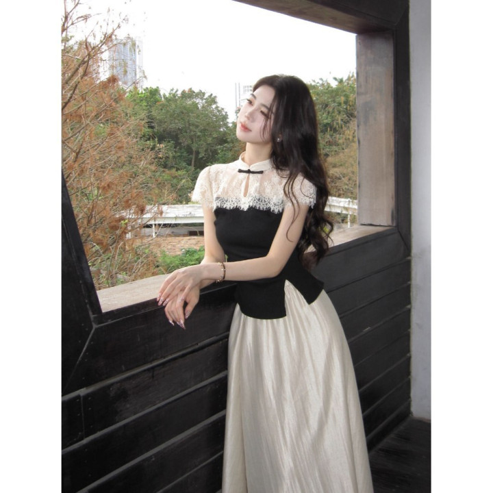 New Short-sleeve Top And Casual A-line Skirt Set | Anvare