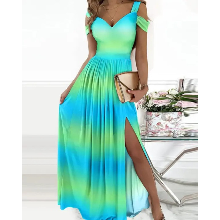 Long Floor Length Elegant Greek Style Pleated Dress | Anvare