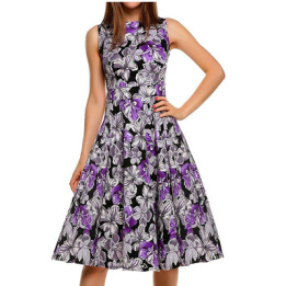 Vintage print dress | Anvare