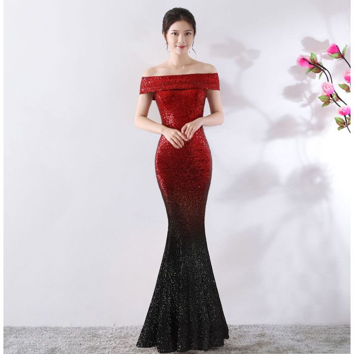 Birthday Party Dress Slimming Host Long Dress | Anvare