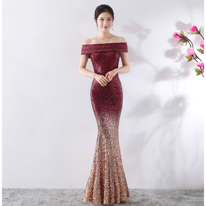 Birthday Party Dress Slimming Host Long Dress | Anvare