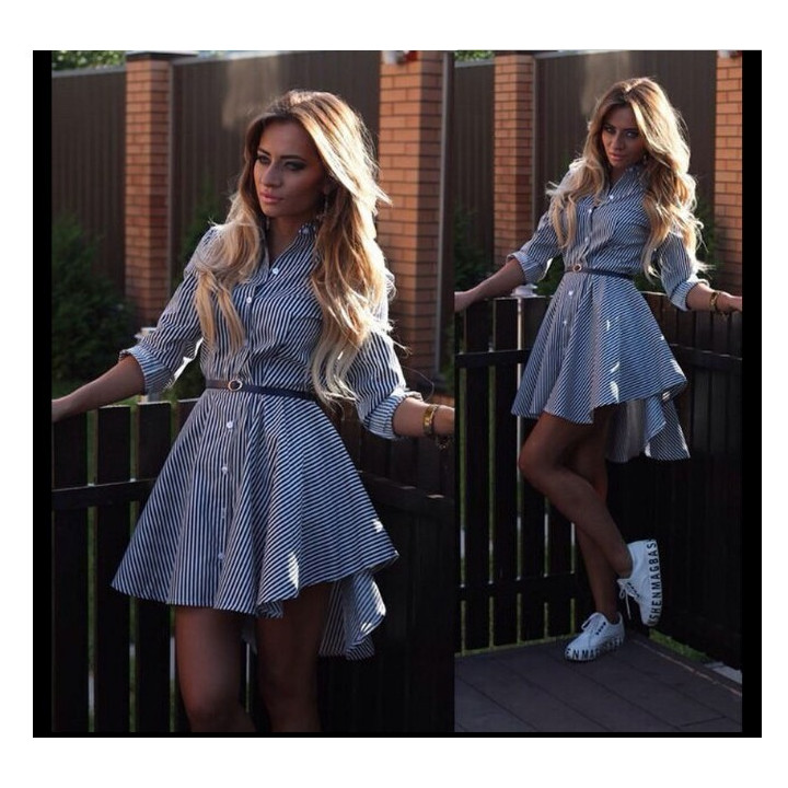 2021ebay fast selling sexy female long sleeved dress cocktail casual Mini Dress | Anvare