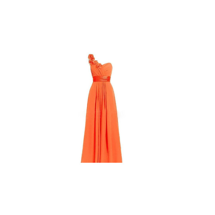 Women's Multi Colored Slanted Neck Sleeveless Strapless Long Dress | Anvare
