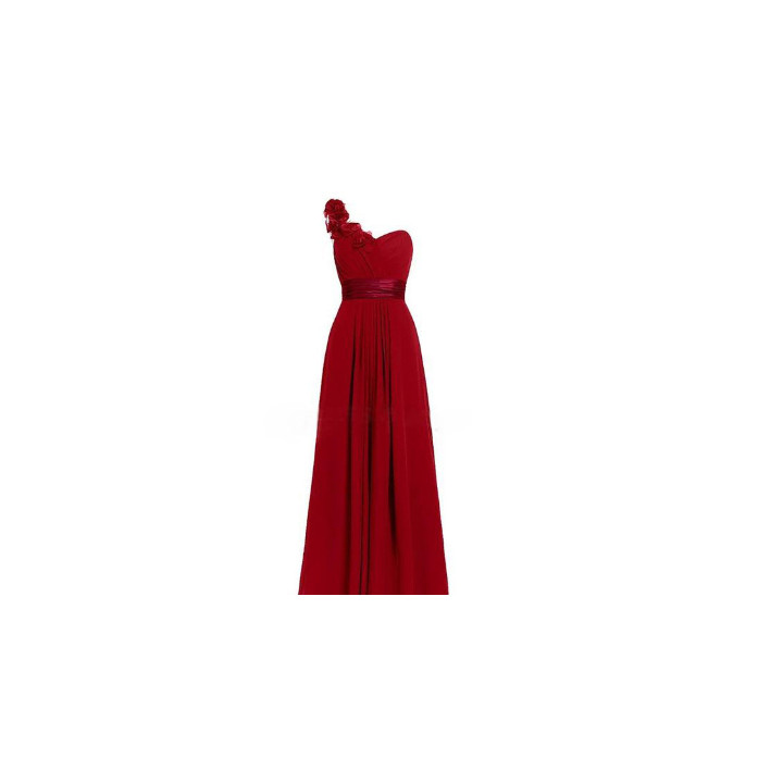 Women's Multi Colored Slanted Neck Sleeveless Strapless Long Dress | Anvare