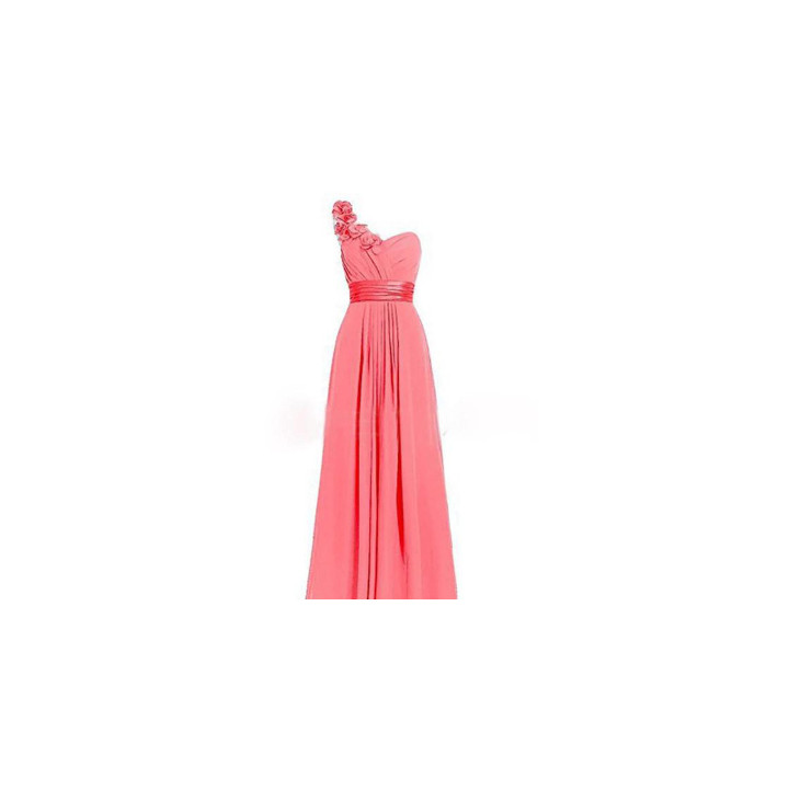 Women's Multi Colored Slanted Neck Sleeveless Strapless Long Dress | Anvare