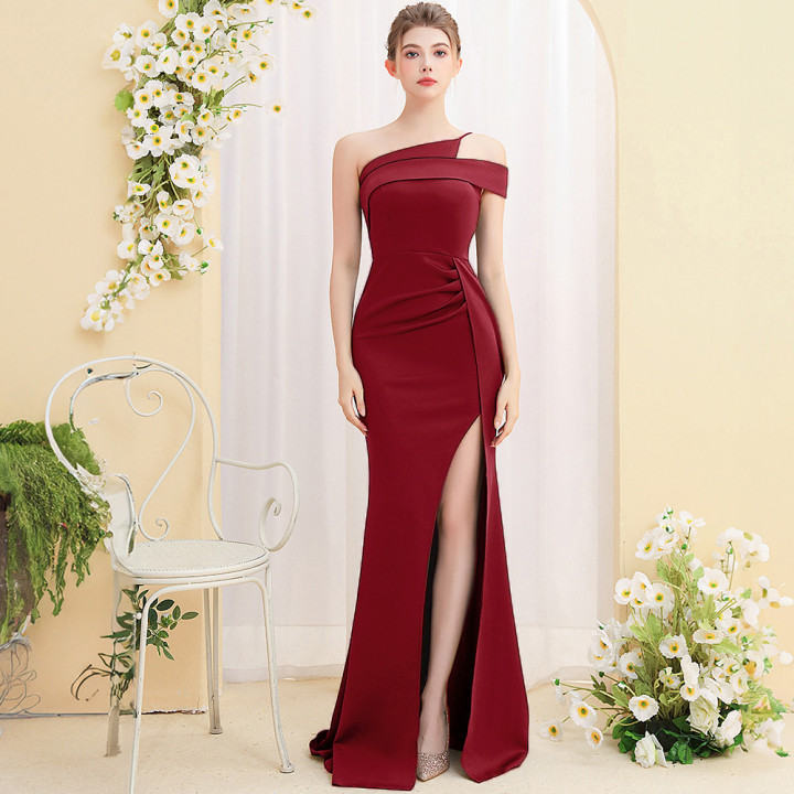 Female Temperament Ladies Banquet Long Fish Tail Dress | Anvare