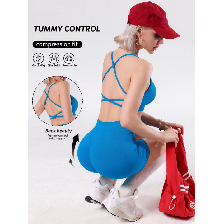 Strappy Camisole And Tummy-control Butt-lifting Shorts Set | Anvare
