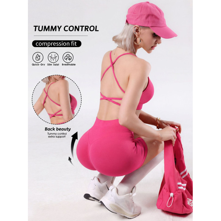 Strappy Camisole And Tummy-control Butt-lifting Shorts Set | Anvare