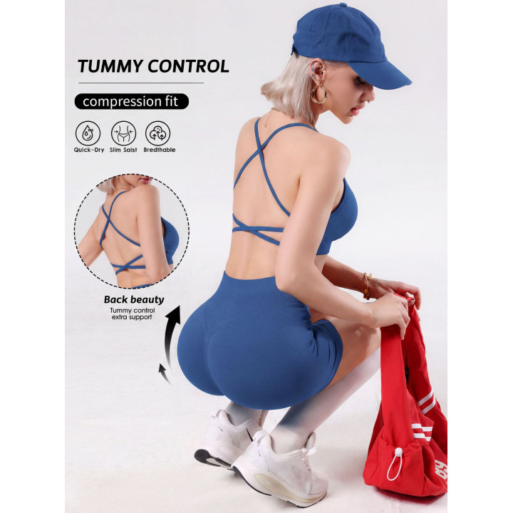 Strappy Camisole And Tummy-control Butt-lifting Shorts Set | Anvare