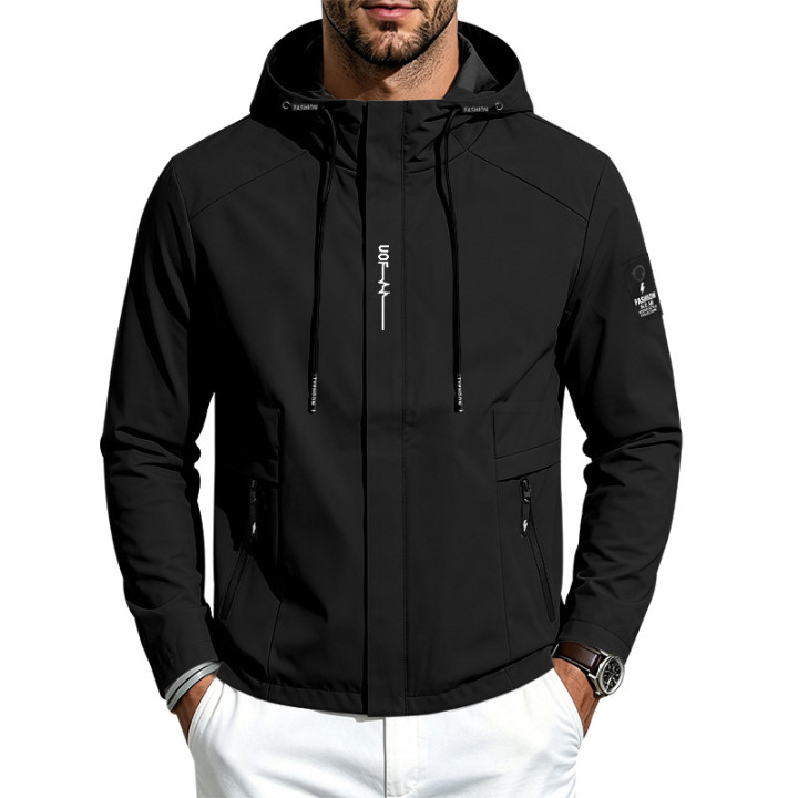 Mens Lightweight Loose-fit Outdoor Sports Hooded Jacket | Anvare