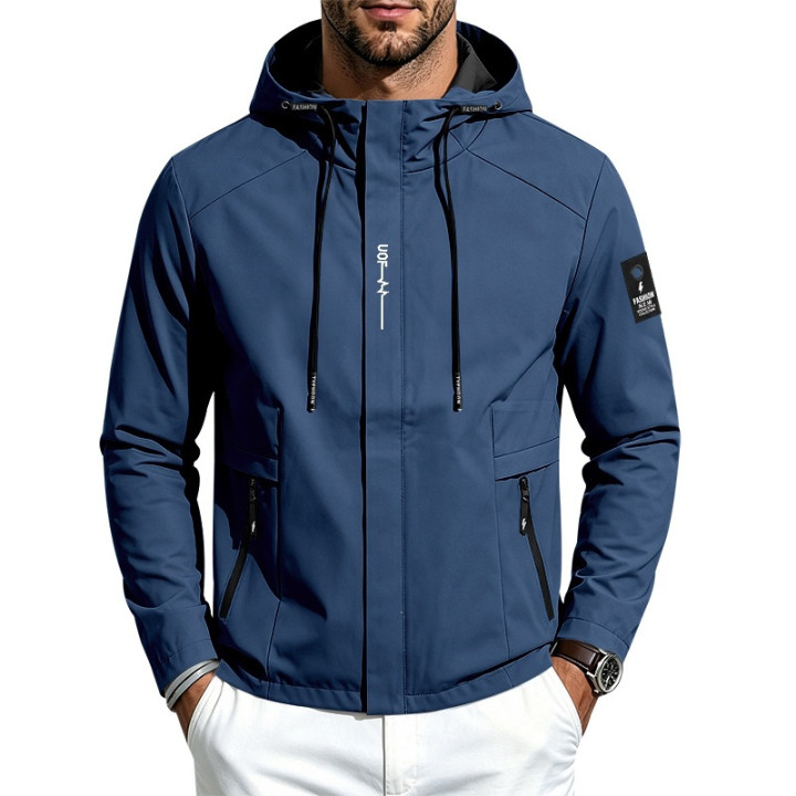 Mens Lightweight Loose-fit Outdoor Sports Hooded Jacket | Anvare