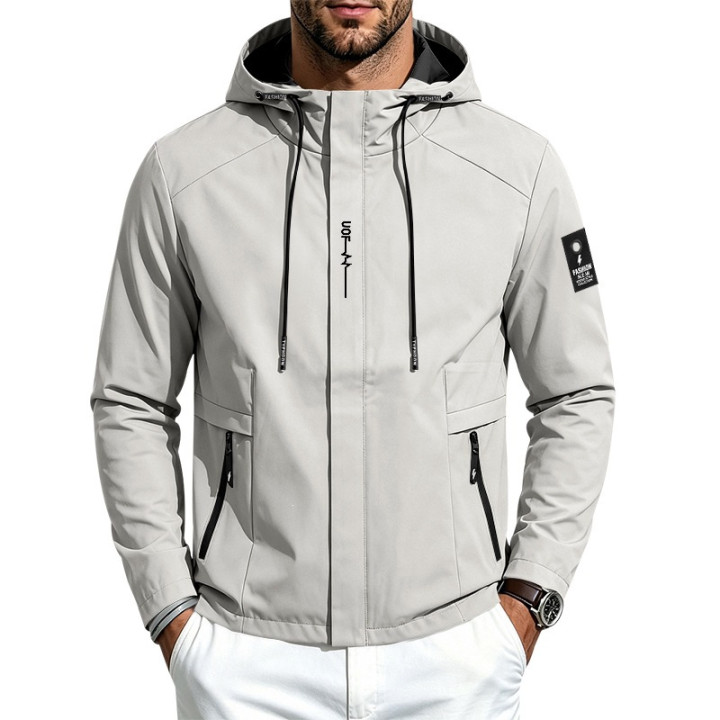 Mens Lightweight Loose-fit Outdoor Sports Hooded Jacket | Anvare