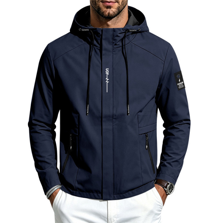 Mens Lightweight Loose-fit Outdoor Sports Hooded Jacket | Anvare