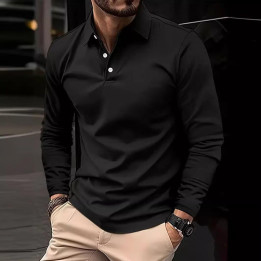 Fashionable Casual Mens Long-sleeve Shirt With A Fawn Embroidery | Anvare