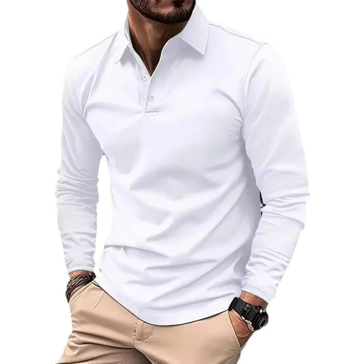 Fashionable Casual Mens Long-sleeve Shirt With A Fawn Embroidery | Anvare