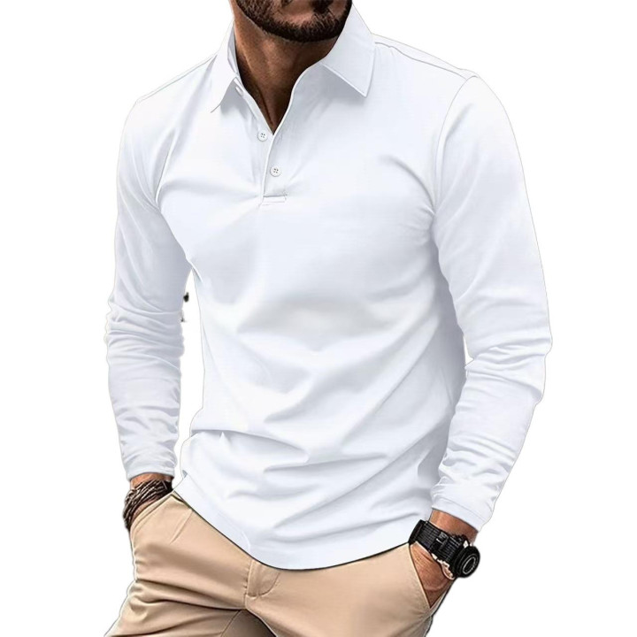 Fashionable Casual Mens Long-sleeve Shirt With A Fawn Embroidery | Anvare