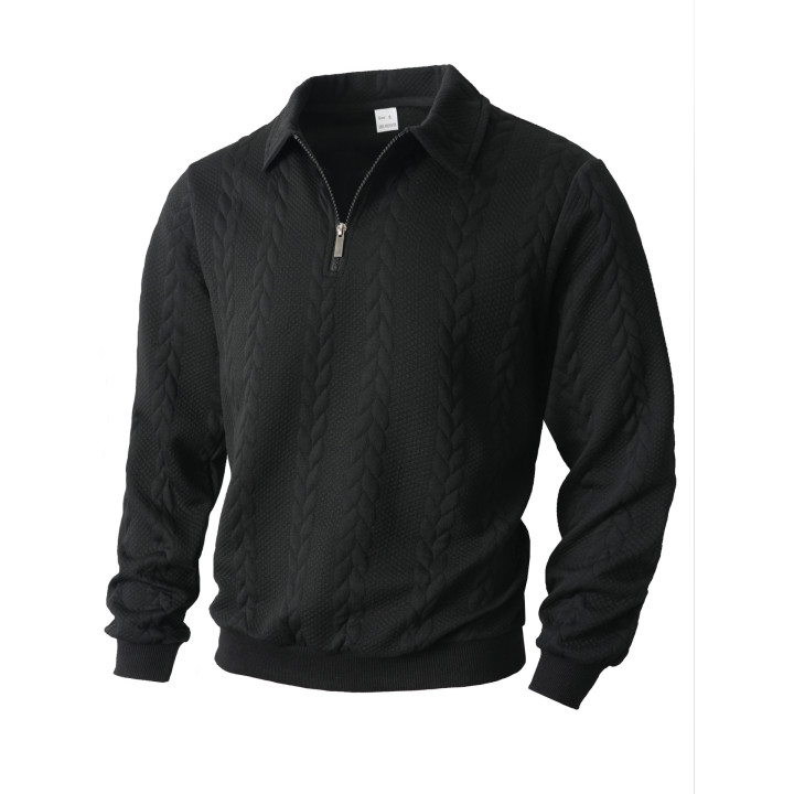 Mens Casual Sporty Half-zip Hoodie | Anvare