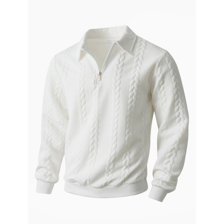 Mens Casual Sporty Half-zip Hoodie | Anvare