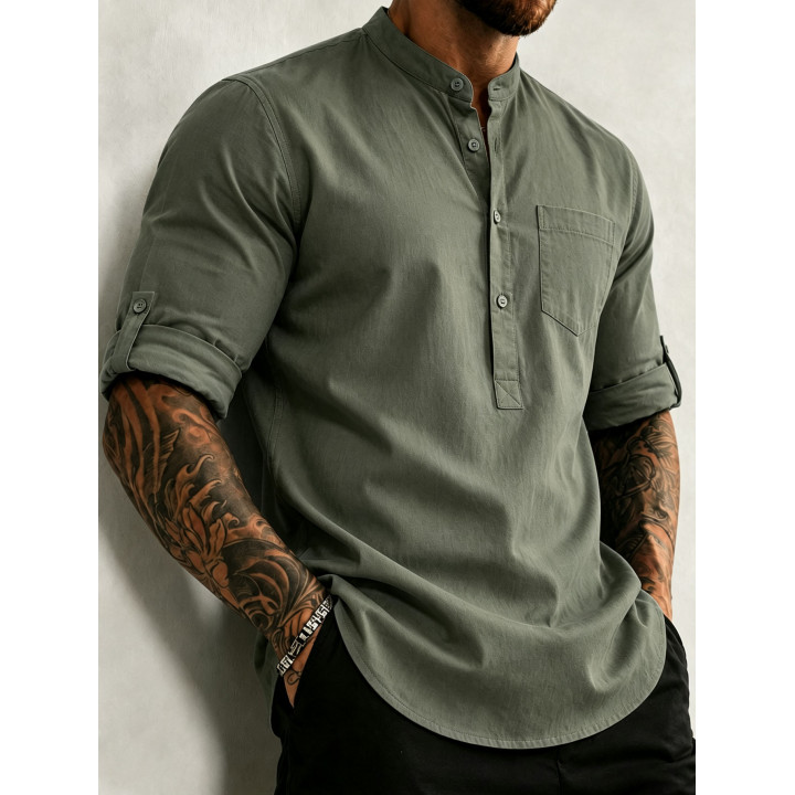 Men S 100 Cotton Mid Sleeve Shirt Built For The Outdoor Man | Anvare
