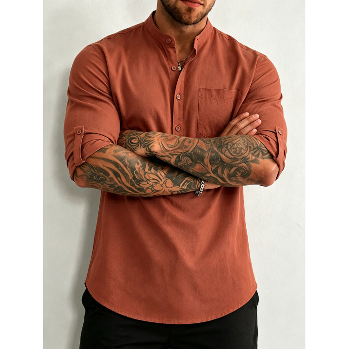 Men S 100 Cotton Mid Sleeve Shirt Built For The Outdoor Man | Anvare