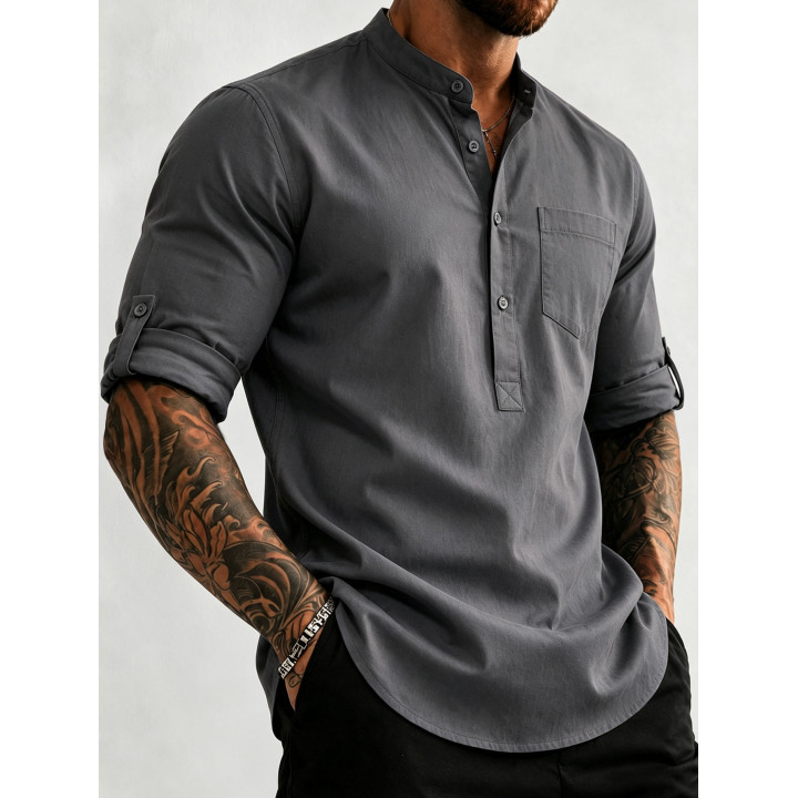 Men S 100 Cotton Mid Sleeve Shirt Built For The Outdoor Man | Anvare