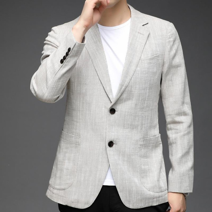 Minimalist Elegant Long-sleeve Jacket With A Mens Suit Collar | Anvare