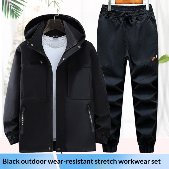 Mens Windproof Outdoor Mountaineering Jacket Set | Anvare