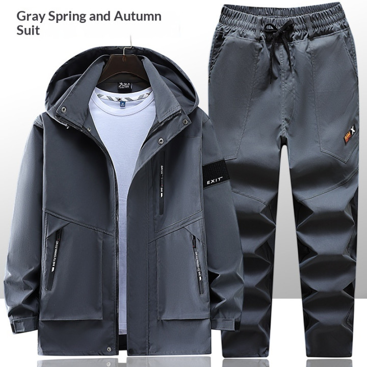 Mens Windproof Outdoor Mountaineering Jacket Set | Anvare