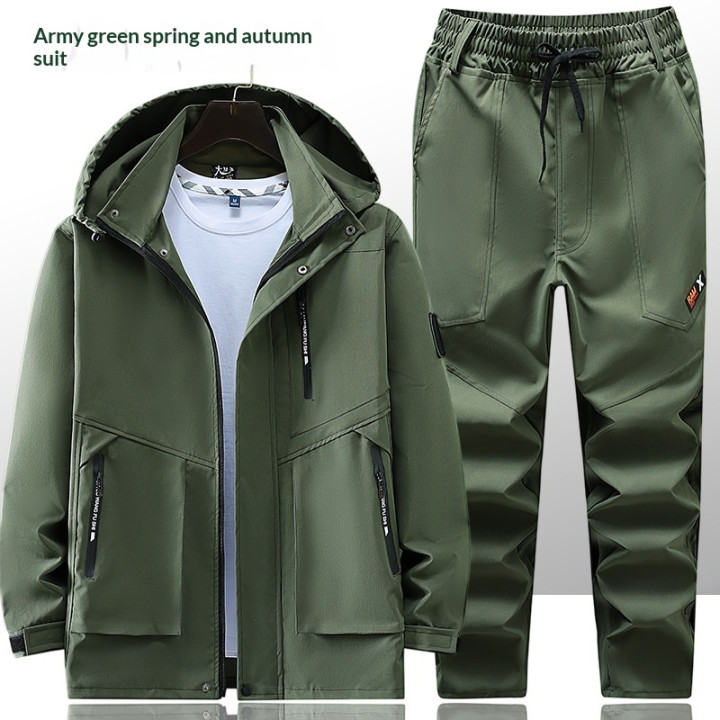 Mens Windproof Outdoor Mountaineering Jacket Set | Anvare