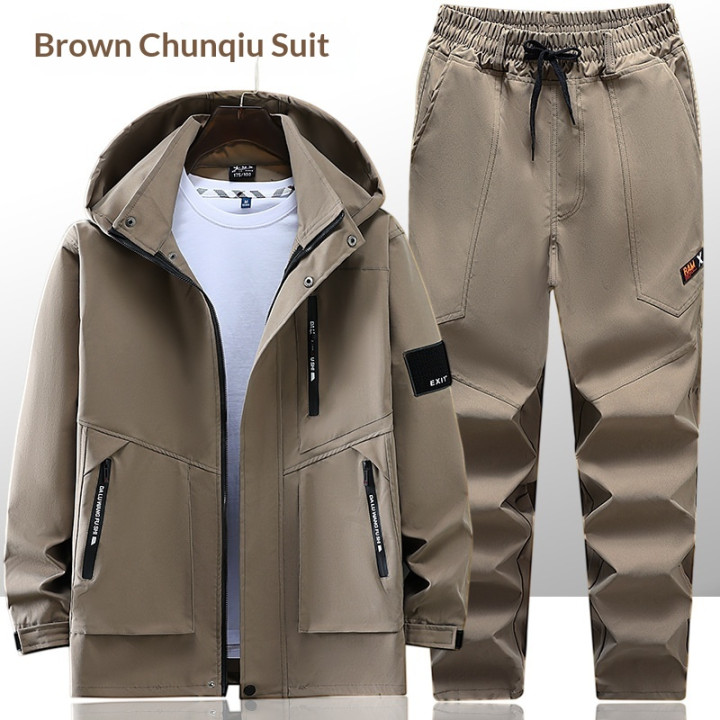 Mens Windproof Outdoor Mountaineering Jacket Set | Anvare