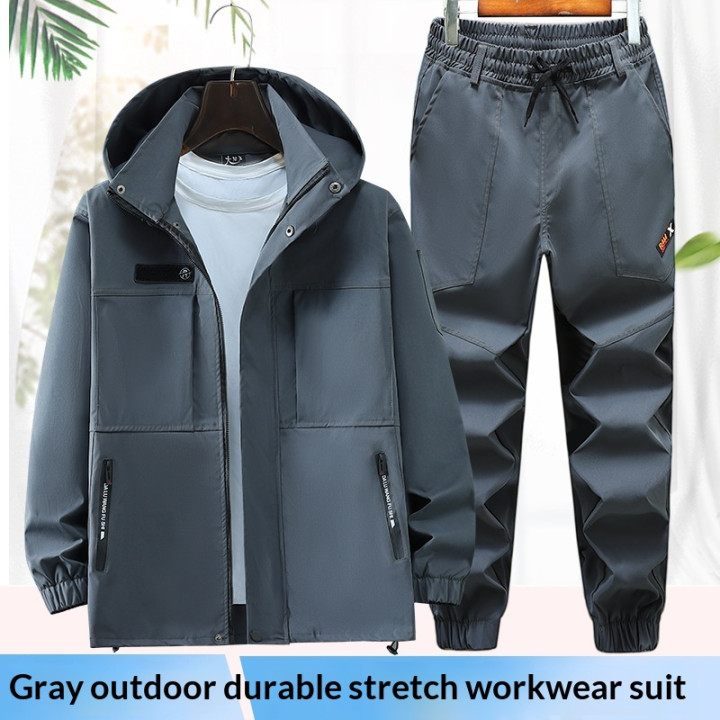 Mens Windproof Outdoor Mountaineering Jacket Set | Anvare