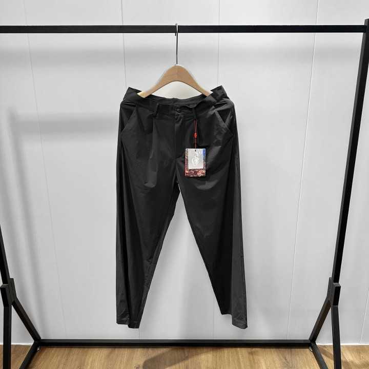 Men Straight Leg Casual Pants High Elastic Quick Dry Breathable Functional Trousers Anti-Wrinkle Multi-Pocket Work Commuting | A